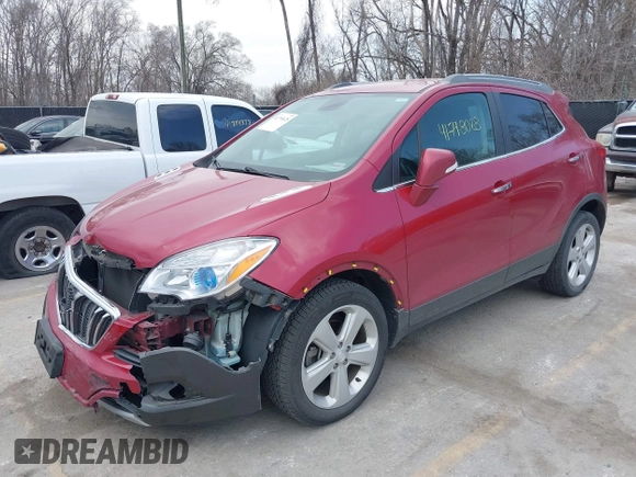 2015 Buick Encore with VIN KL4CJASB4FB106960, listed as a IAAI auction lot 41798028 with 117,222 mi miles. Bid and sale history available at carsss.com. Image 2.
