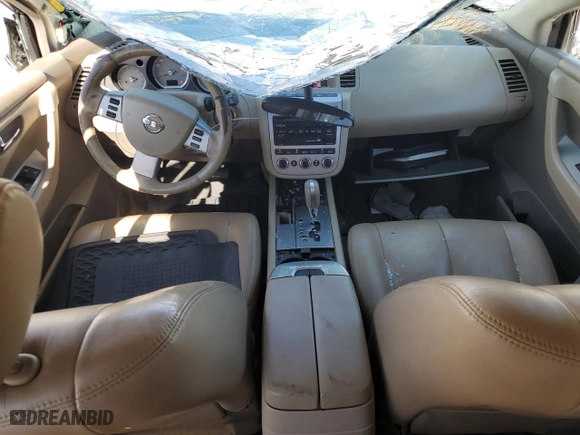 2006 Nissan Murano S with VIN JN8AZ08T56W428732, listed as a Copart auction lot 46136675 with 140,129 mi miles and Salvage Title. Bid and sale history available at carsss.com. Image 8.