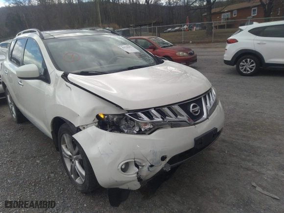 2009 Nissan Murano SL with VIN JN8AZ18WX9W126681, listed as a IAAI auction lot 41722192 with 152,433 mi miles. Bid and sale history available at carsss.com. Image 6.