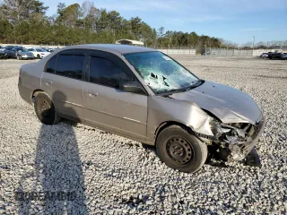 2002 Honda Civic LX with VIN 2HGES16502H605130, listed as a Copart auction lot 88914555 with 131,339 mi miles and Salvage Title. Bid and sale history available at DreamBid. Image 4.