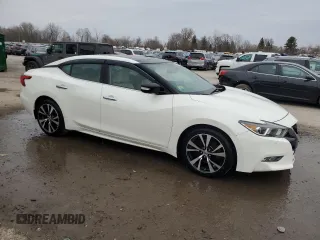 2018 Nissan Maxima Platinum with VIN 1N4AA6AP2JC375765, listed as a Copart auction lot 53343505 with 83,675 mi miles and Salvage Title. Bid and sale history available at DreamBid. Image 4.