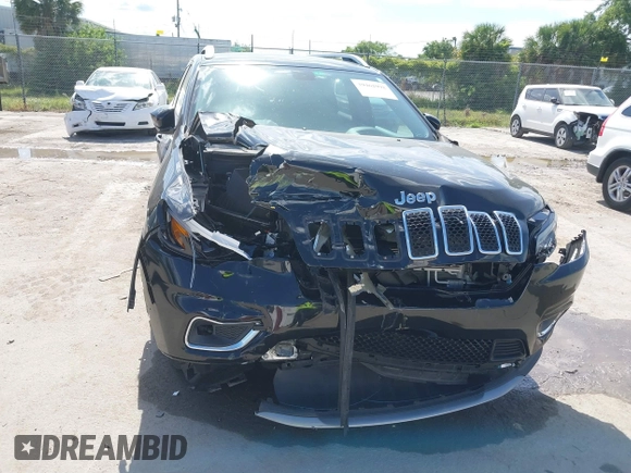 2019 Jeep Cherokee Limited with VIN 1C4PJLDB2KD387798, listed as a IAAI auction lot 39462992 with 20,173 mi miles and . Bid and sale history available at DreamBid. Image 6.