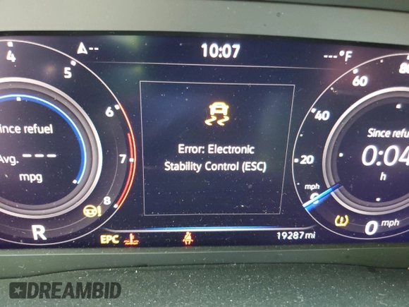 2022 Volkswagen Atlas SE with VIN 1V2JP2CA8NC541186, listed as a Copart auction lot 78072594 with 19,287 mi miles and Salvage title. Bid and sale history available at DreamBid. Image 9.