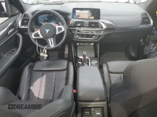 2021 BMW X3 M with VIN 5YMTS0C01M9G25876, listed as a Copart auction lot 58250524 with 27,536 mi miles and Salvage Title. Bid and sale history available at carsss.com. Image 8.