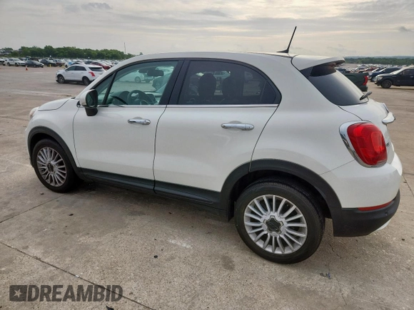 2018 FIAT 500X Lounge with VIN ZFBCFXDB9JP651302, listed as a Copart auction lot 59435875 with 63,186 mi miles and Salvage title. Bid and sale history available at DreamBid. Image 2.