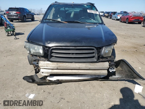 2003 Subaru Forester XS with VIN JF1SG65643H729229, listed as a Copart auction lot 48971085 with 0 mi miles and Salvage Title. Bid and sale history available at carsss.com. Image 5.