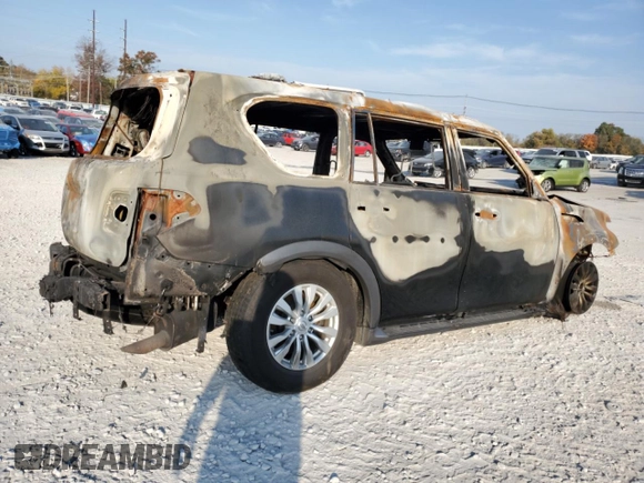2018 Nissan Armada SV with VIN JN8AY2NCXJ9551386, listed as a Copart auction lot 77656164 with Not Provided miles and Non Repairable. Bid and sale history available at carsss.com. Image 3.