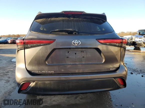2022 Toyota Highlander L z VIN 5TDCZRBH4NS167654, wystawiony jako Copart lot #78988884 z przebiegiem 43 416 mil mil oraz Szkoda całkowita • Salvage title. Historia ofert i sprzedaży dostępna na DreamBid. Obrazek 6.