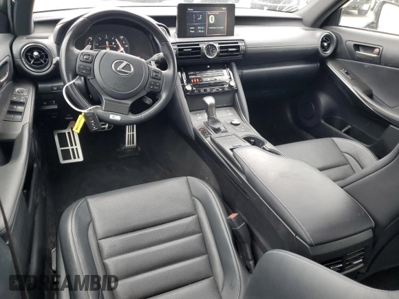 2023 Lexus IS with VIN JTHGZ1B20P5062308, listed as a Copart auction lot 47657725 with 33,514 mi miles and Salvage Title. Bid and sale history available at carsss.com. Image 8.