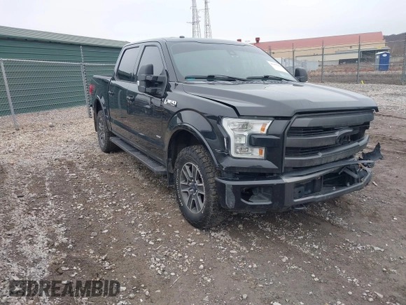 2015 Ford F-150 XLT with VIN 1FTEW1EG1FFA02233, listed as a IAAI auction lot 41497430 with 75,355 mi miles. Bid and sale history available at carsss.com. Image 1.