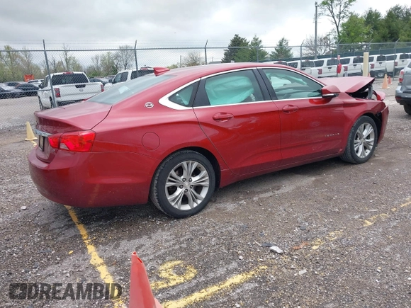 2015 Chevrolet Impala LT with VIN 2G1125S34F9294626, listed as a IAAI auction lot 42074805 with 160,201 mi miles and . Bid and sale history available at DreamBid. Image 4.