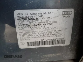2011 Audi Q5 Premium Plus z VIN WA1LFAFP9BA031020, wystawiony jako Copart lot #88747135 z przebiegiem 177 382 mil mil oraz Szkoda całkowita • Salvage title. Historia ofert i sprzedaży dostępna na DreamBid. Obrazek 12.