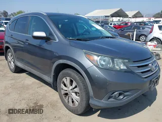 2013 Honda CR-V EX-L z VIN 2HKRM4H75DH643635, wystawiony jako IAAI lot #42393990 z przebiegiem 294 780 mil mil oraz . Historia ofert i sprzedaży dostępna na DreamBid. Obrazek 1.