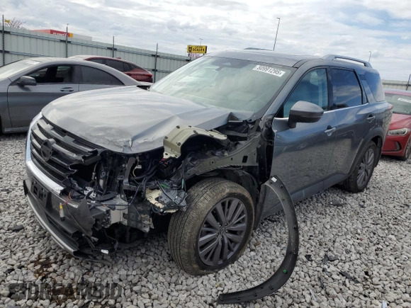 2023 Nissan Pathfinder SL with VIN 5N1DR3CD4PC248943, listed as a Copart auction lot 50991295 with 17,160 mi miles and Salvage title. Bid and sale history available at DreamBid. Image 1.