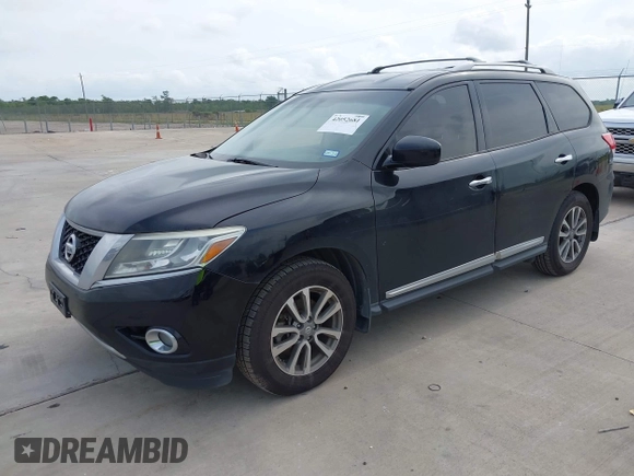 2014 Nissan Pathfinder SV with VIN 5N1AR2MN0EC620439, listed as a IAAI auction lot 42052681 with 187,734 mi miles. Bid and sale history available at carsss.com. Image 2.