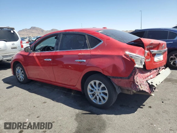 2018 Nissan Sentra SV with VIN 3N1AB7AP4JL618206, listed as a Copart auction lot 51290705 with 91,403 mi miles and Salvage Title. Bid and sale history available at DreamBid. Image 2.