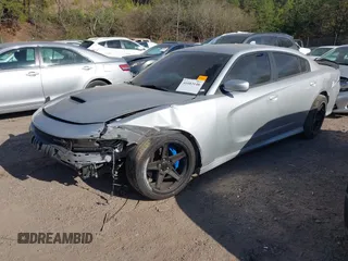 2021 Dodge Charger Scat Pack with VIN 2C3CDXGJ5MH539860, listed as a IAAI auction lot 41683146 with 21,361 mi miles and . Bid and sale history available at DreamBid. Image 17.