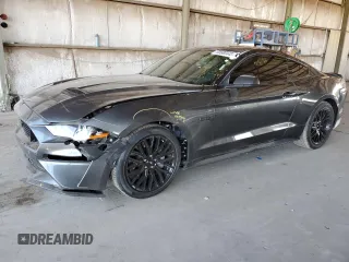 2019 Ford Mustang GT with VIN 1FA6P8CF0K5181360, listed as a Copart auction lot 60668445 with 43,596 mi miles and Salvage title. Bid and sale history available at DreamBid. Image 1.