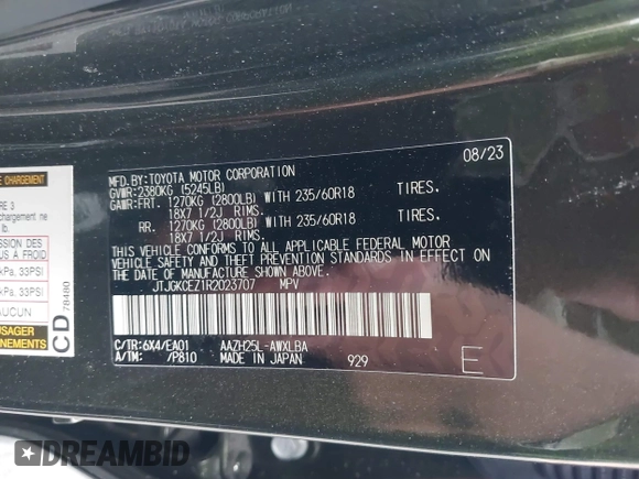 2024 Lexus NX 350h Premium z VIN JTJGKCEZ1R2023707, wystawiony jako IAAI lot #42153729 z przebiegiem 15 285 mil mil oraz . Historia ofert i sprzedaży dostępna na DreamBid. Obrazek 9.