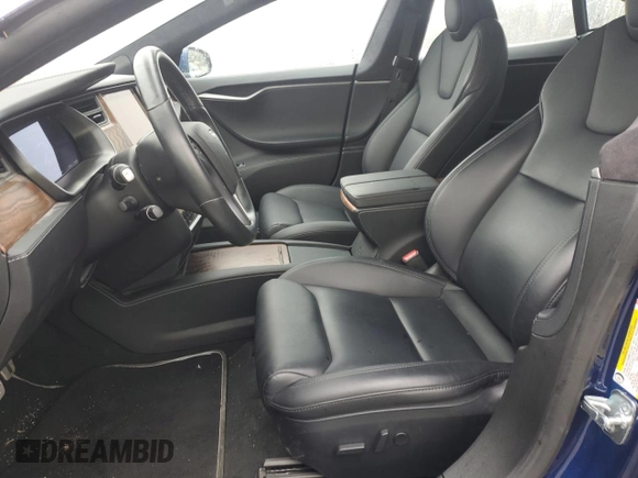 2020 Tesla Model S Performance with VIN 5YJSA1E47LF390673, listed as a Copart auction lot 50419005 with 37,764 mi miles and Salvage Title. Bid and sale history available at carsss.com. Image 7.