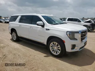 2021 GMC Yukon XL SLT with VIN 1GKS2GKD6MR429631, listed as a Copart auction lot 61150855 with 51,560 mi miles and Salvage title. Bid and sale history available at DreamBid. Image 4.