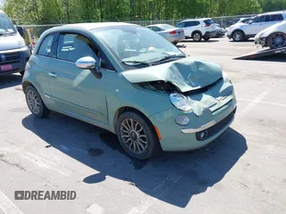 2013 FIAT 500 Lounge with VIN 3C3CFFER4DT512749, listed as a IAAI auction lot 42063224 with 186,157 mi miles and . Bid and sale history available at DreamBid. Image 1.