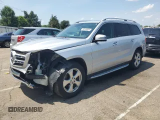 2017 Mercedes-Benz GLS 450 with VIN 4JGDF6EESHA743116, listed as a Copart auction lot 55159504 with 122,461 mi miles and . Bid and sale history available at DreamBid. Image 1.