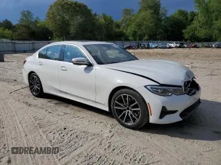2020 BMW 3 Series 330i xDrive with VIN 3MW5R7J01L8B10663, listed as a Copart auction lot 56383485 with 74,543 mi miles and Salvage title. Bid and sale history available at DreamBid. Image 4.