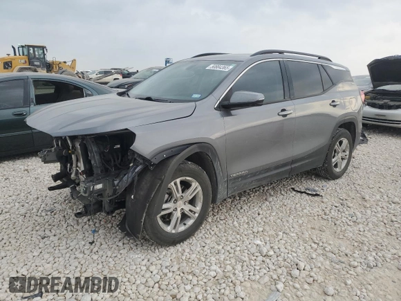 2018 GMC Terrain SLE with VIN 3GKALMEV4JL332863, listed as a Copart auction lot 50884365 with 81,750 mi miles and Salvage Title. Bid and sale history available at carsss.com. Image 1.