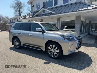 2017 Lexus LX 570 z VIN JTJHY7AX7H4244407, wystawiony jako Copart lot #56943755 z przebiegiem 105 207 mil mil oraz Czysty tytuł • Clean title. Historia ofert i sprzedaży dostępna na DreamBid. Obrazek 1.
