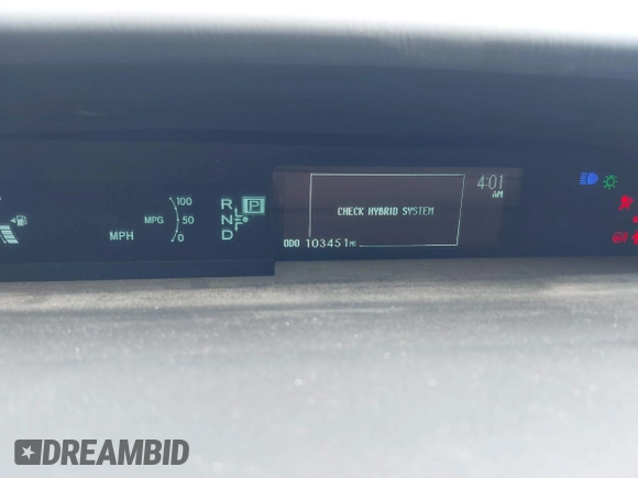 2010 Toyota Prius II with VIN JTDKN3DU7A0230967, listed as a IAAI auction lot 41896710 with 103,451 mi miles. Bid and sale history available at carsss.com. Image 15.