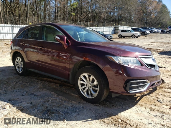2017 Acura RDX w/Technology Pkg with VIN 5J8TB3H57HL021349, listed as a Copart auction lot 45471785 with 95,708 mi miles and Salvage Title. Bid and sale history available at carsss.com. Image 4.