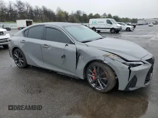 2024 Lexus IS 350 F Sport z VIN JTHGZ1E27R5033175, wystawiony jako Copart lot #54888745 z przebiegiem 18 125 mil mil oraz Szkody całkowita. Historia ofert i sprzedaży dostępna na DreamBid. Obrazek 4.