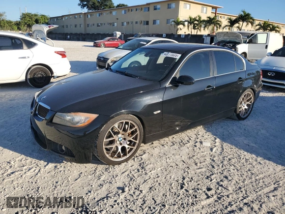 2007 BMW 3 Series 335i with VIN WBAVB735X7PA88265, listed as a Copart auction lot 43277035 with 73,385 mi miles and Clean Title. Bid and sale history available at carsss.com. Image 1.
