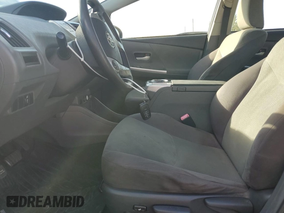 2012 Toyota Prius Two with VIN JTDZN3EU9C3086143, listed as a Copart auction lot 79880204 with 297,280 mi miles and Salvage Title. Bid and sale history available at DreamBid. Image 7.