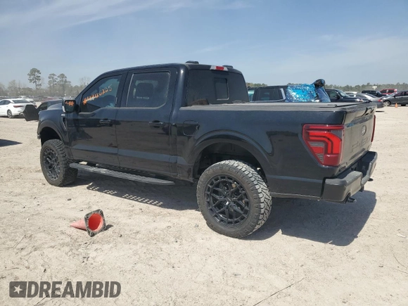 2024 Ford F-150 с VIN 1FTFW4L80RFA70206, выставлен на аукционе Copart как лот 49126225 с пробегом 8 183 миль миль и Списание • Salvage title. История ставок и продаж доступна на DreamBid. Изображение 2.