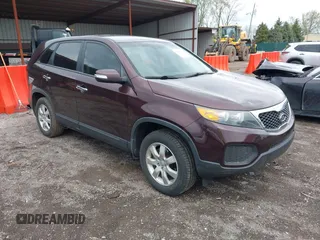 2012 Kia Sorento LX with VIN 5XYKT3A17CG232232, listed as a IAAI auction lot 42086474 with 134,734 mi miles. Bid and sale history available at carsss.com. Image 1.