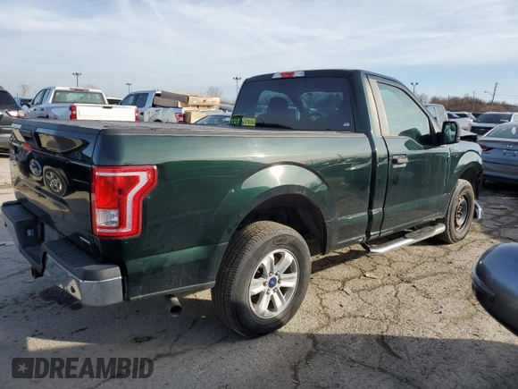 2015 Ford F-150 XL with VIN 1FTMF1C87FFB71471, listed as a Copart auction lot 42787685 with 124,782 mi miles and Salvage title. Bid and sale history available at DreamBid. Image 3.