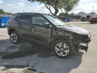 2021 Jeep Compass Limited with VIN 3C4NJDCB6MT521708, listed as a Copart auction lot 52402205 with 38,939 mi miles and Non Repairable. Bid and sale history available at carsss.com. Image 4.
