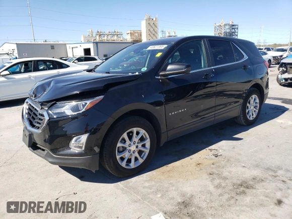 2021 Chevrolet Equinox LT with VIN 3GNAXKEV9ML316982, listed as a Copart auction lot 48827395 with 41,392 mi miles and Salvage Title. Bid and sale history available at DreamBid. Image 1.