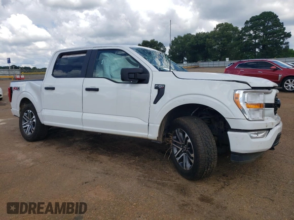 2022 Ford F-150 XL с VIN 1FTEW1EP4NKD37962, выставлен на аукционе Copart как лот 56134485 с пробегом 110 185 миль миль и Списание • Salvage title. История ставок и продаж доступна на DreamBid. Изображение 4.