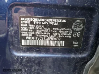 2018 BMW X1 xDrive28i with VIN WBXHT3C37J5F89432, listed as a Copart auction lot 49677075 with 141,684 mi miles and Salvage Title. Bid and sale history available at carsss.com. Image 15.