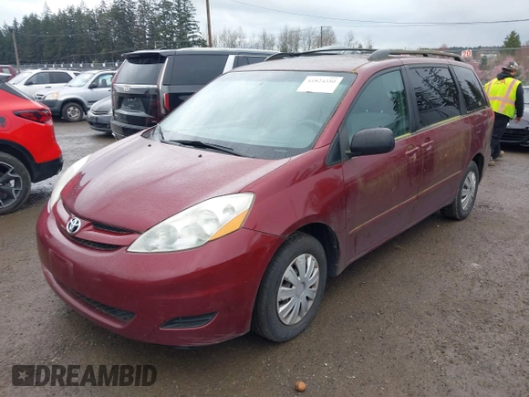2007 Toyota Sienna CE with VIN 5TDZK23C07S092995, listed as a IAAI auction lot 41824350 with 181,356 mi miles and . Bid and sale history available at DreamBid. Image 2.