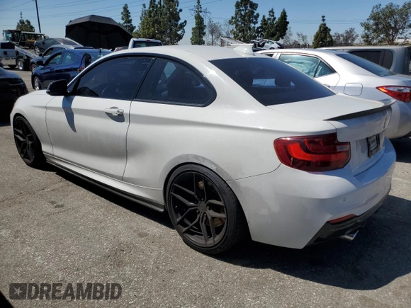 2015 BMW 2 Series 228i with VIN WBA1F9C53FVW98367, listed as a Copart auction lot 50378584 with 74,661 mi miles and Salvage Title. Bid and sale history available at carsss.com. Image 2.