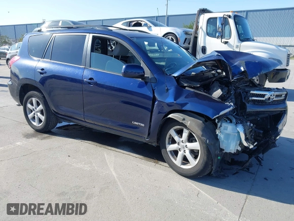 2007 Toyota RAV4 Limited with VIN JTMBK31V076016589, listed as a IAAI auction lot 41764555 with 106,114 mi miles. Bid and sale history available at carsss.com. Image 1.
