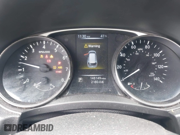 2016 Nissan Rogue SV with VIN KNMAT2MV6GP695258, listed as a IAAI auction lot 41720496 with 148,149 mi miles and . Bid and sale history available at carsss.com. Image 7.