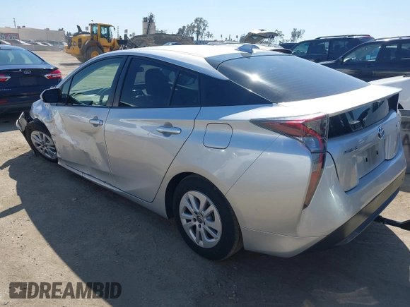 2018 Toyota Prius Two with VIN JTDKBRFU6J3068322, listed as a IAAI auction lot 42001483 with 57,597 mi miles. Bid and sale history available at carsss.com. Image 3.