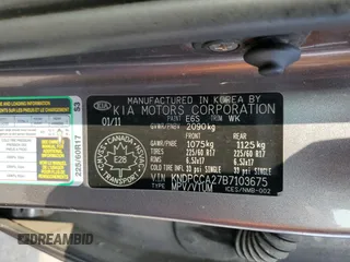 2011 Kia Sportage EX with VIN KNDPCCA27B7103675, listed as a Copart auction lot 58931955 with 259,718 mi miles and Salvage title. Bid and sale history available at DreamBid. Image 14.