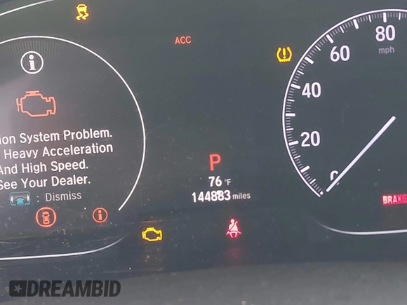 2019 Honda Accord Sport with VIN 1HGCV1F30KA012802, listed as a IAAI auction lot 41903148 with 144,883 mi miles and . Bid and sale history available at DreamBid. Image 15.