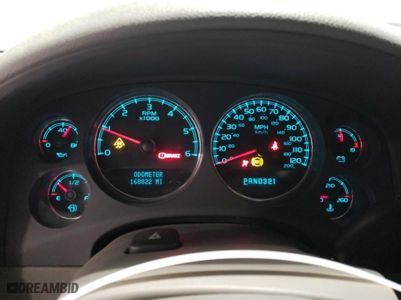 2007 Chevrolet Avalanche LT w/1LT with VIN 3GNEK12327G109165, listed as a Copart auction lot 85896634 with 168,822 mi miles and Salvage Title. Bid and sale history available at carsss.com. Image 9.